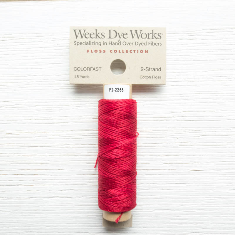 Weeks Dye Works 2 Strand Floss - Turkish Red Floss - Snuggly Monkey