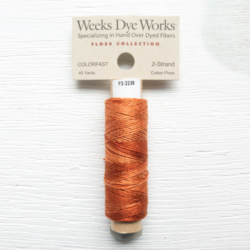 Weeks Dye Works 2 Strand Floss - Sweet Potato Floss - Snuggly Monkey