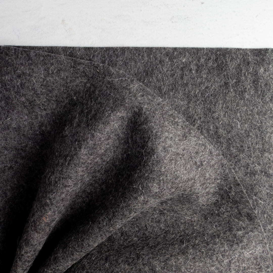 Wool Felt Sheet -Heather Charcoal (91)