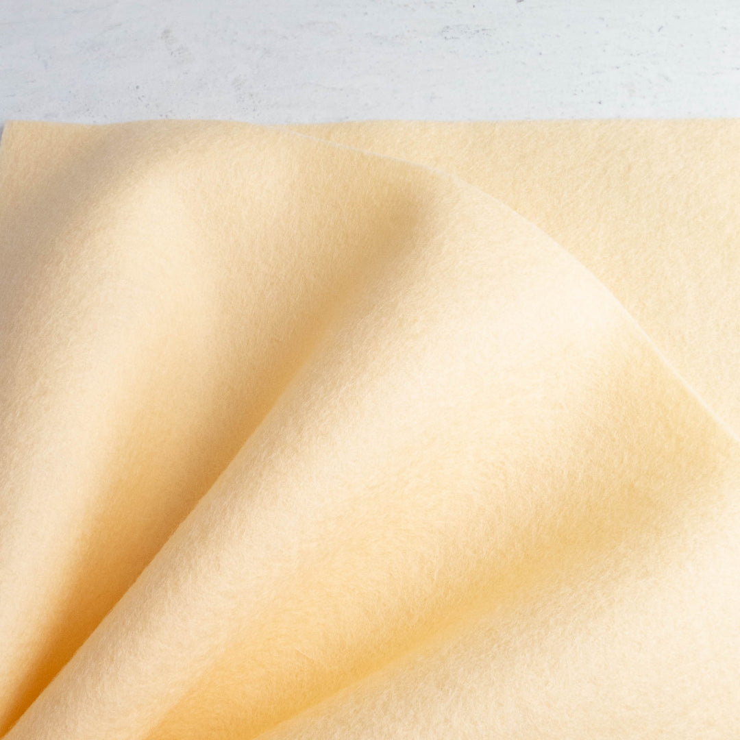 Wool Felt Sheet - Vanilla Custard (110)