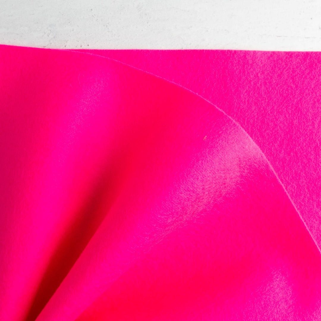 Wool Felt Sheet - Hot Pink (8)