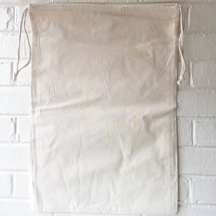 14" x 20" Muslin Drawstring Bag Bags - Snuggly Monkey