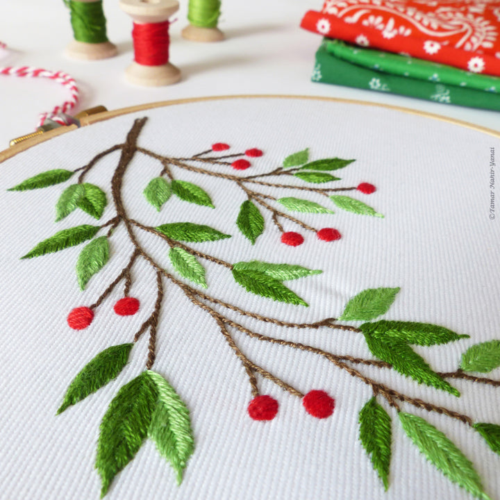 Mistletoe Embroidery Kit