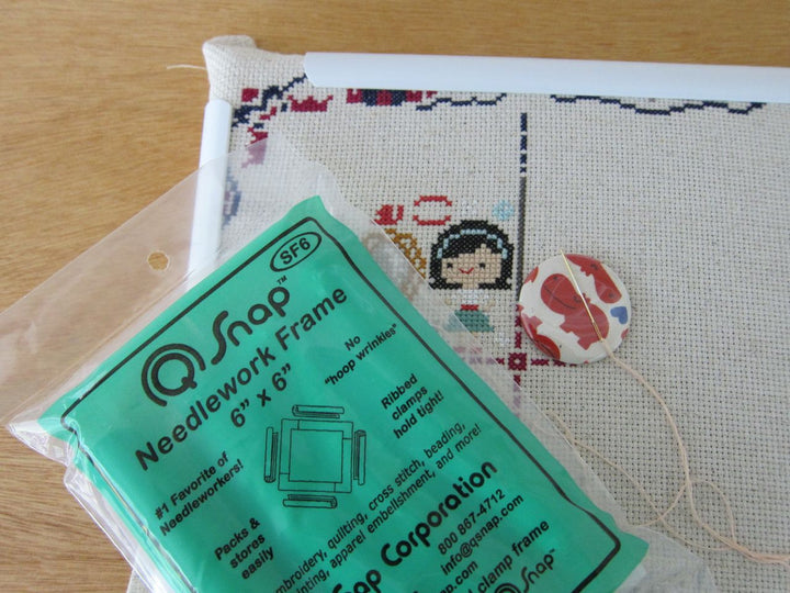 6"x6" Q-Snap Needlework Frame Tools - Snuggly Monkey