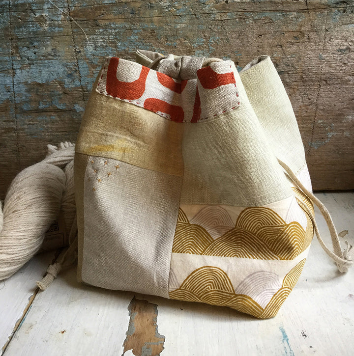 Modern Japanese Rice Pouch Sewing Pattern