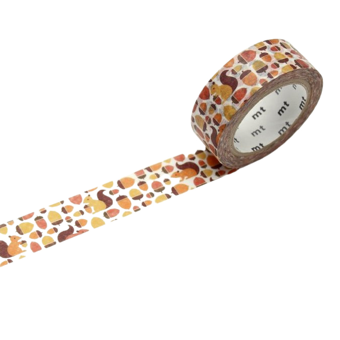 Squirrel & Acorn Japanese Washi Tape