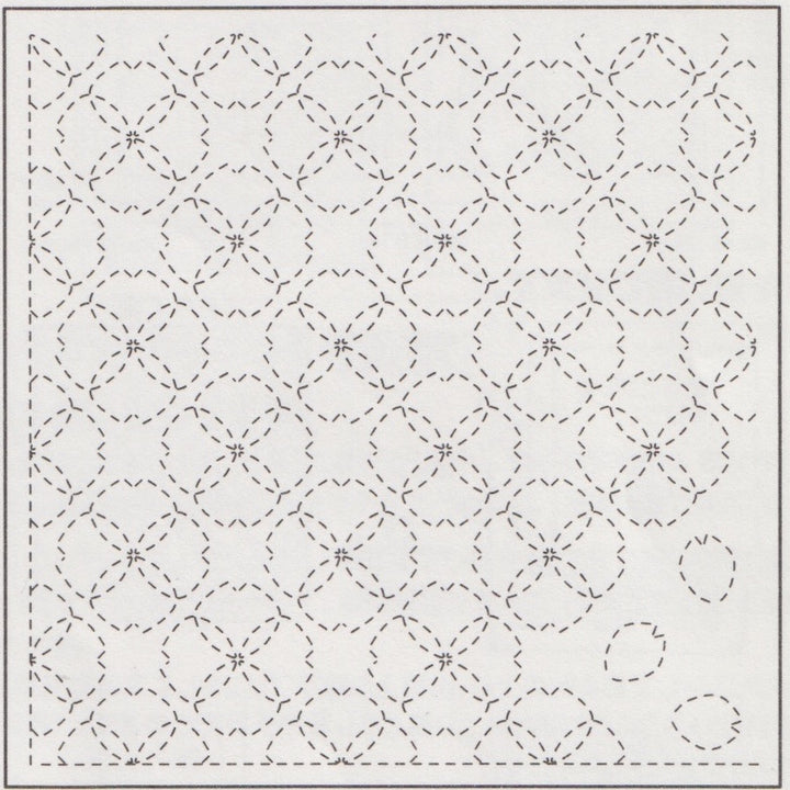 SakuraKari Sashiko Embroidery Sampler (Pink No. 358) Sashiko - Snuggly Monkey