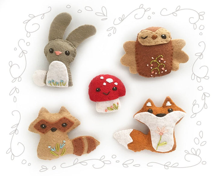 Felt Woodland Animals PDF Pattern