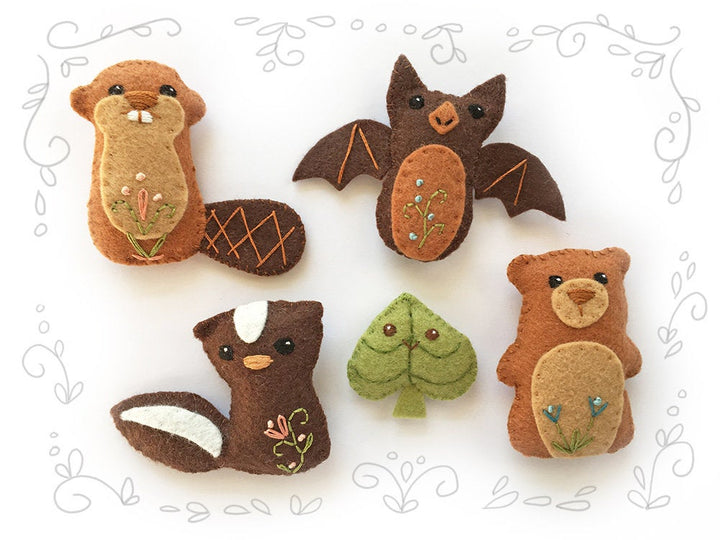 Felt Woodland Animals PDF Pattern