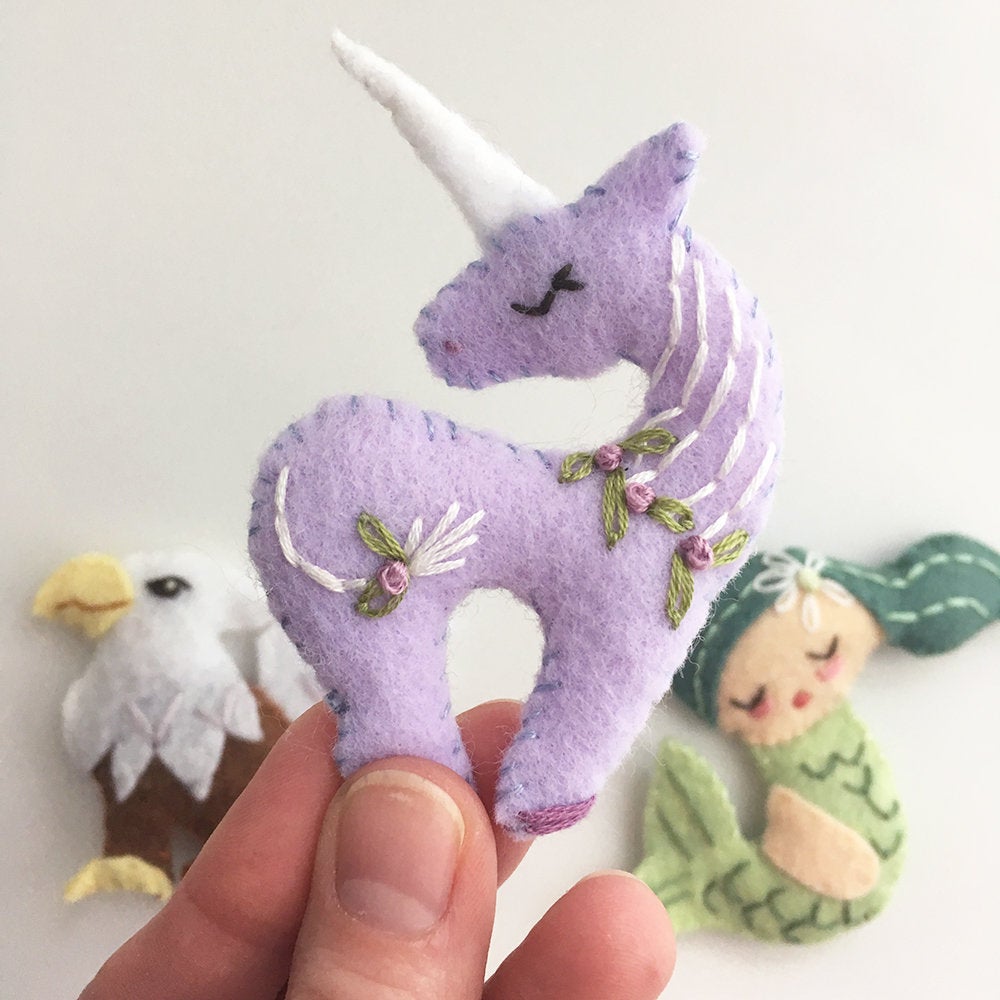 Mythical Creatures Felt Animals PDF Pattern