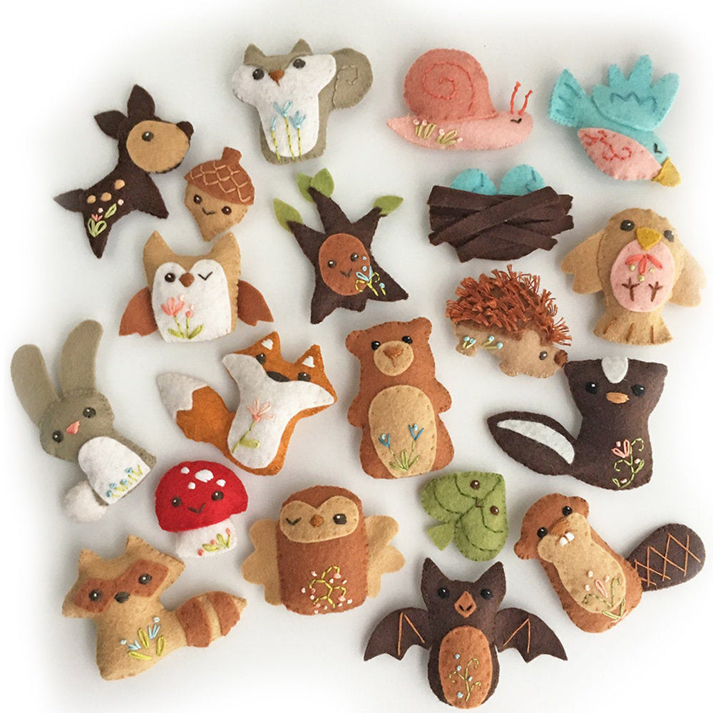 Felt Woodland Animals PDF Pattern – Snuggly Monkey felt-woodland-animals-pdf-pattern-snuggly-monkey