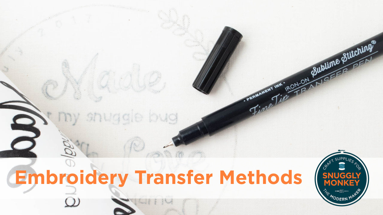 How to Transfer Embroidery Patterns – Snuggly Monkey