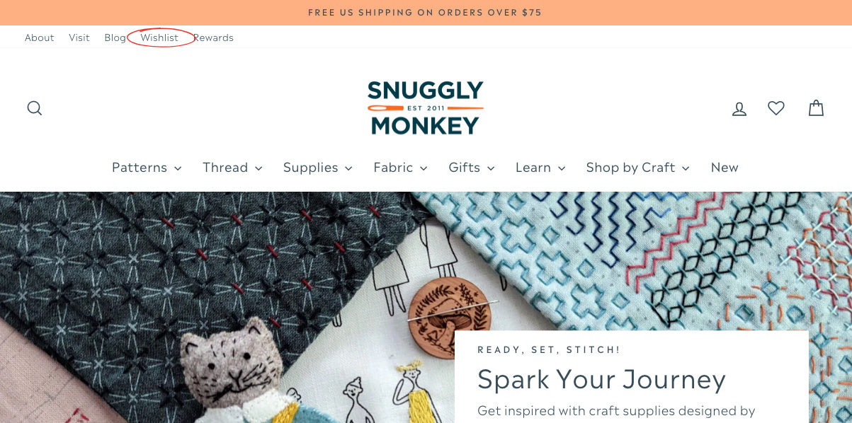 Create & Share Your Snuggly Monkey Wishlist