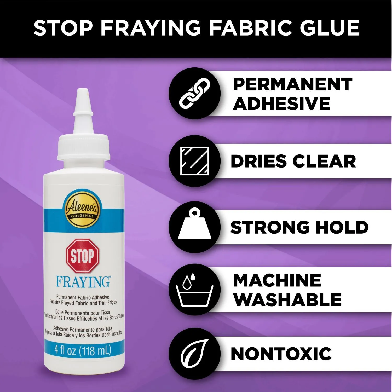 Aleene's Stop Fraying Permanent Fabric Adhesive Snuggly Monkey