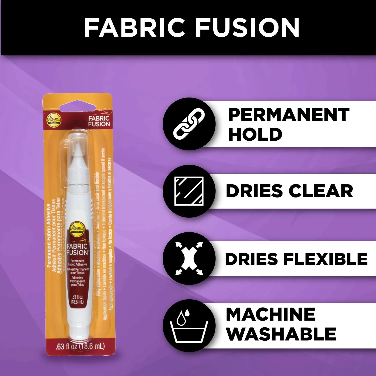 Aleene's Fabric Fusion Permanent Fabric Glue Pen Snuggly Monkey