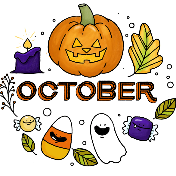 PDF EMBROIDERY PATTERN - October by Sarah Beth Timmons