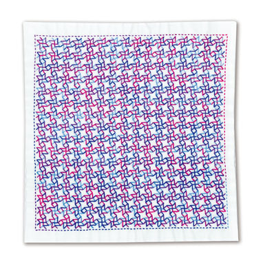 Hitomezashi Sashiko Stitching Sampler - Pinwheel (1053)