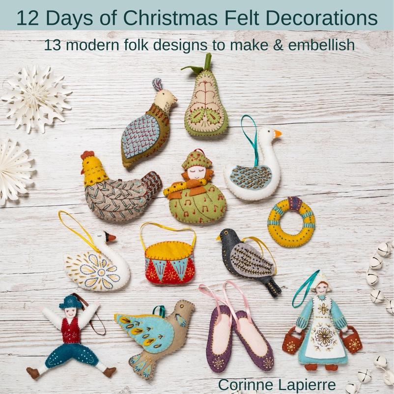 12 Days of Christmas Felt Ornaments Kit