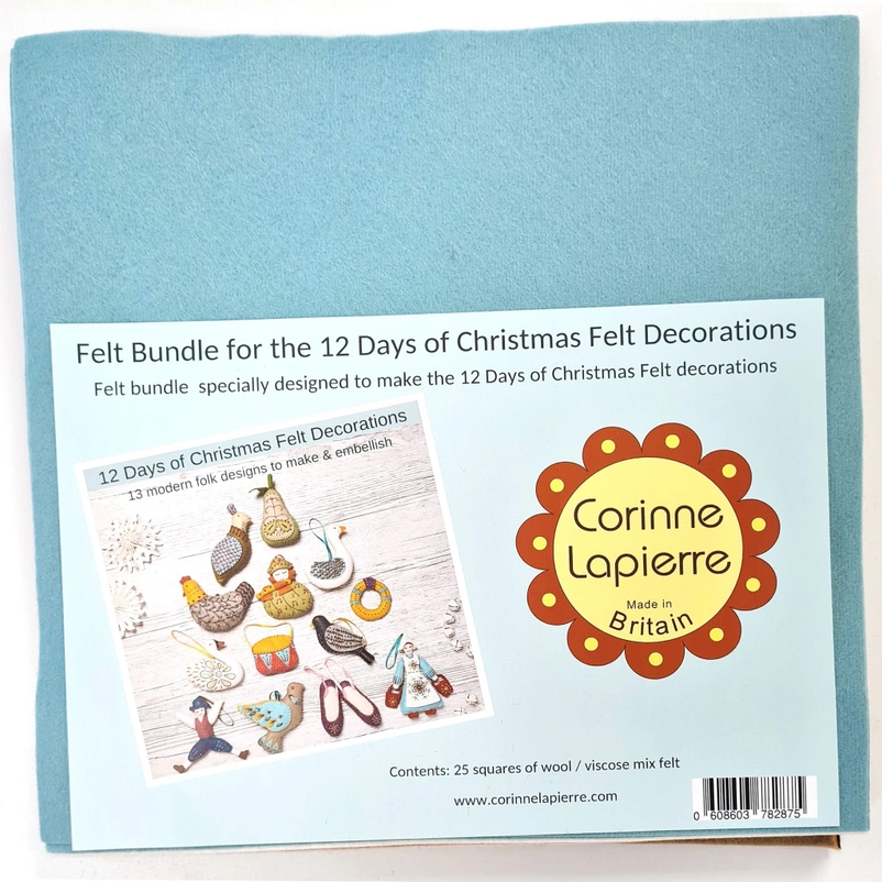 12 Days of Christmas Felt Ornaments Kit