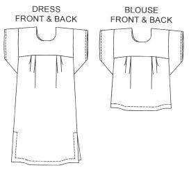 Old Mexico Dress & Blouse Sewing Pattern
