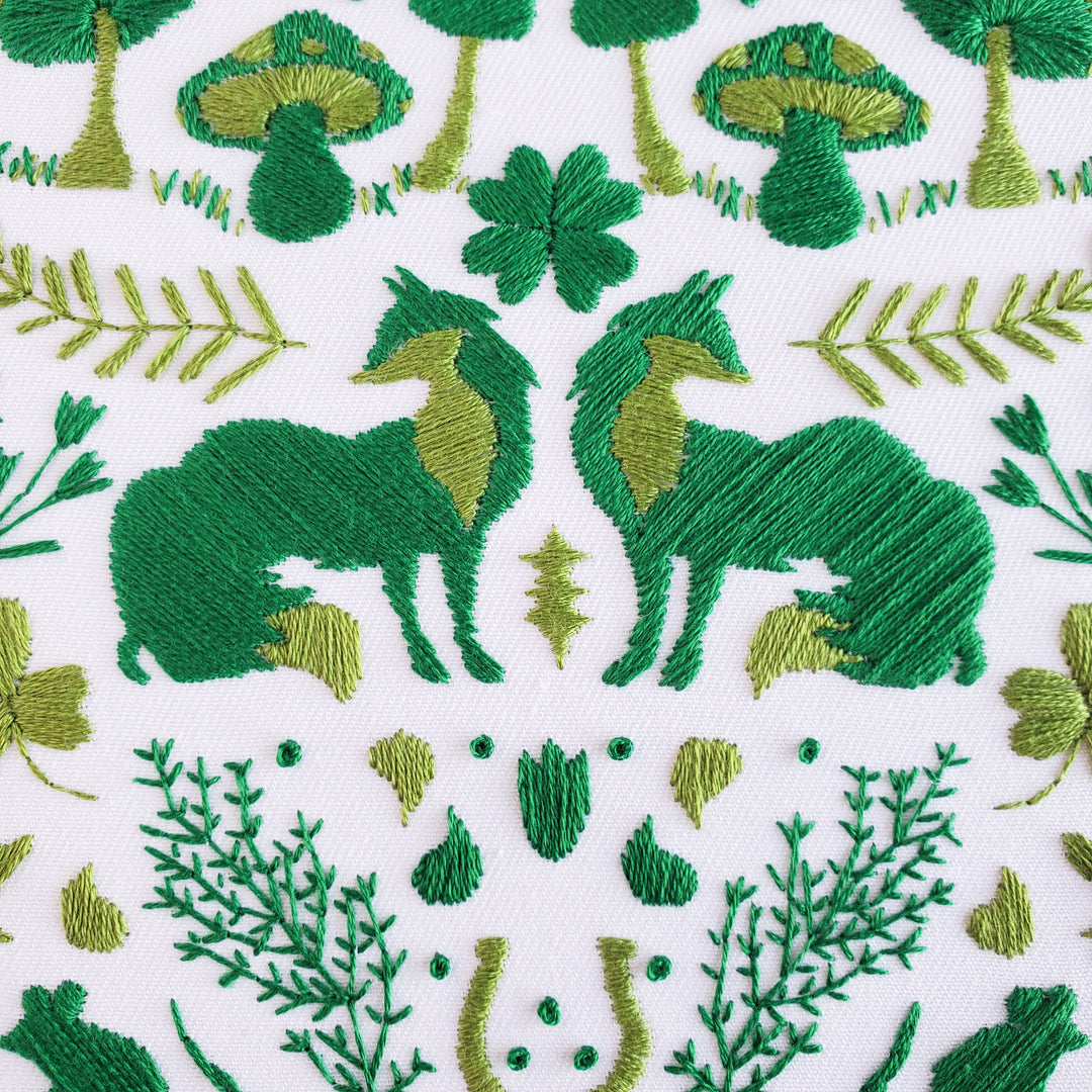 PDF PATTERN - Monochromatic Folk Art Series - March
