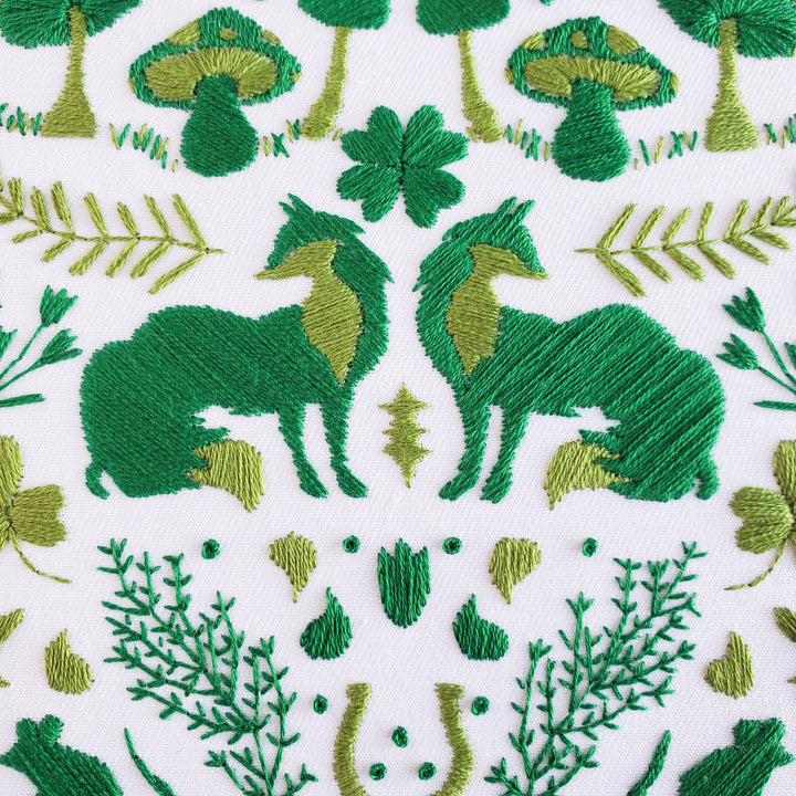PDF PATTERN - Monochromatic Folk Art Series - March