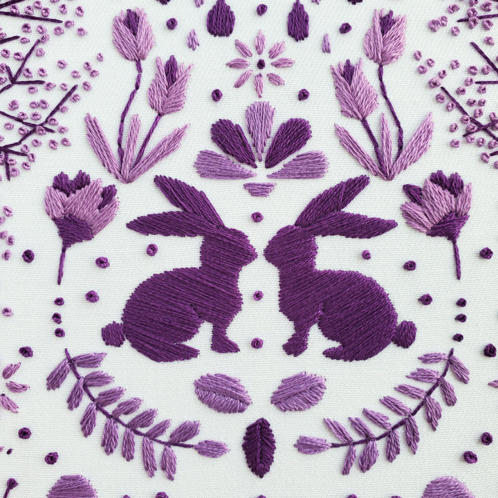 PDF PATTERN - Monochromatic Folk Art Series - April