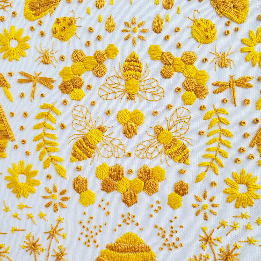PDF PATTERN - Monochromatic Folk Art Series - May