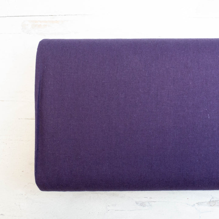 Japanese Linen Cotton (55/45) Blend Medium Weight Fabric - Purple