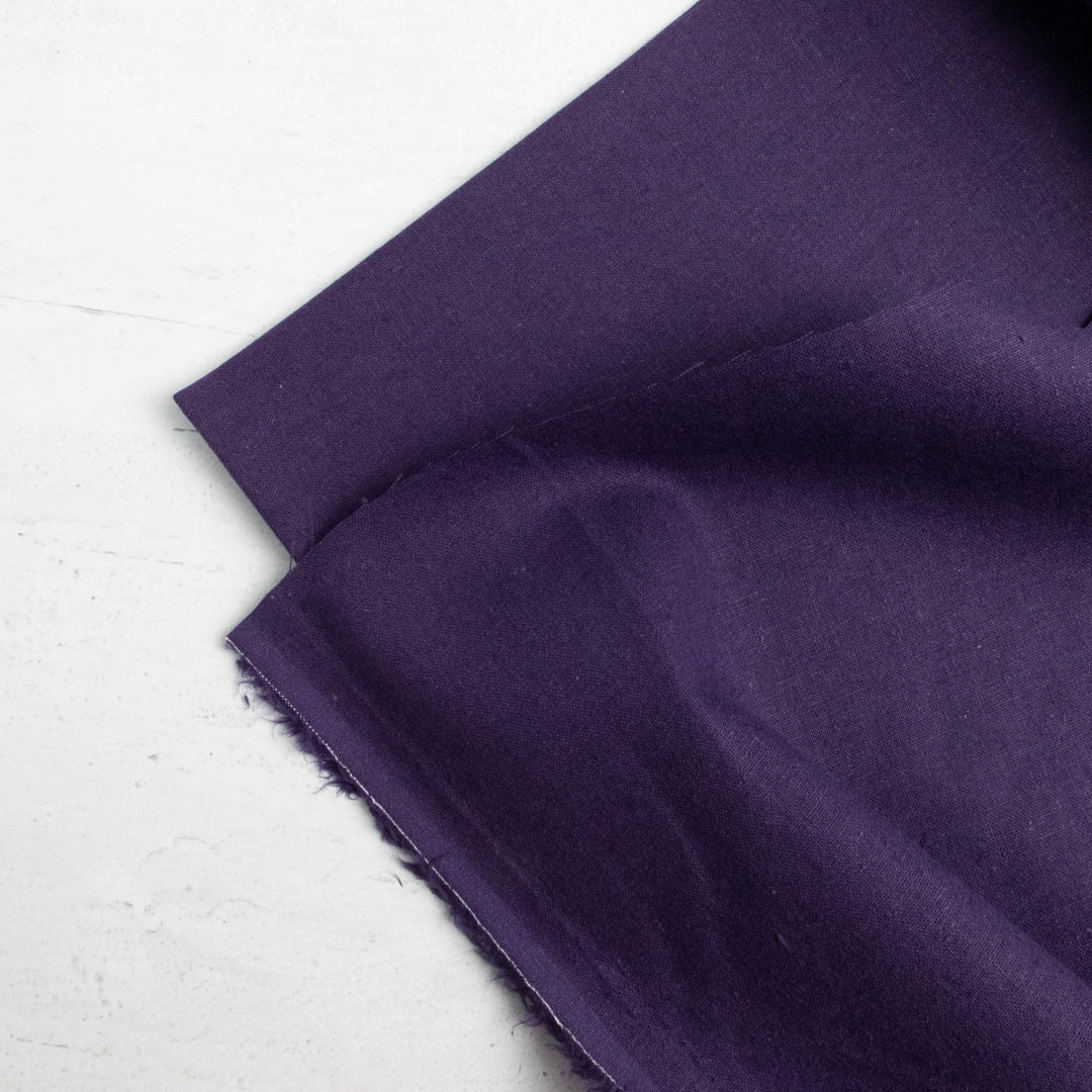 Japanese Linen Cotton (55/45) Blend Medium Weight Fabric - Purple