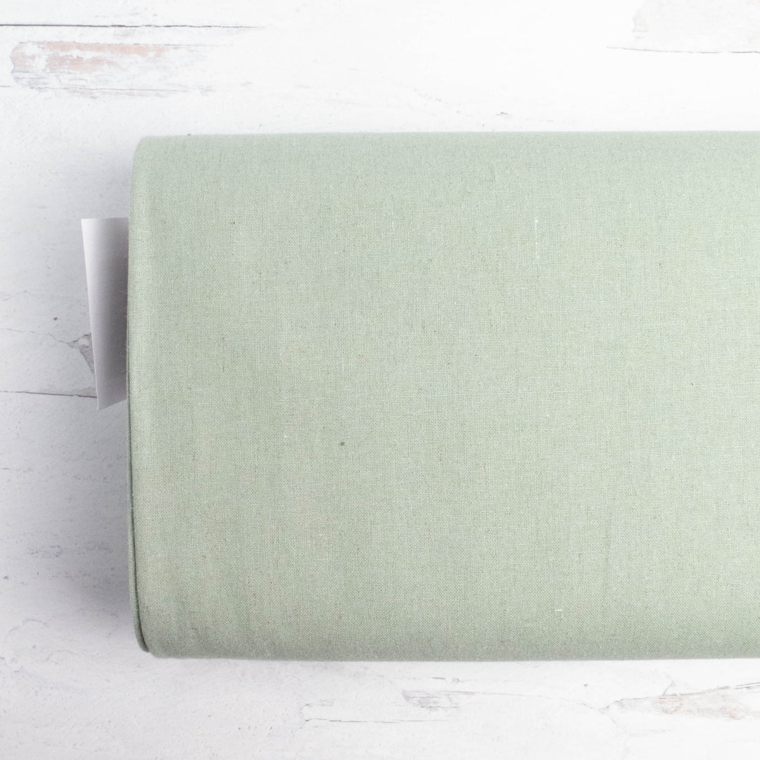 Japanese Linen Cotton (55/45) Blend Medium Weight Fabric - Sea Foam (H6001B)