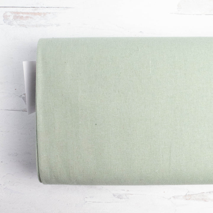 Japanese Linen Cotton (55/45) Blend Medium Weight Fabric - Sea Foam (H6001B)