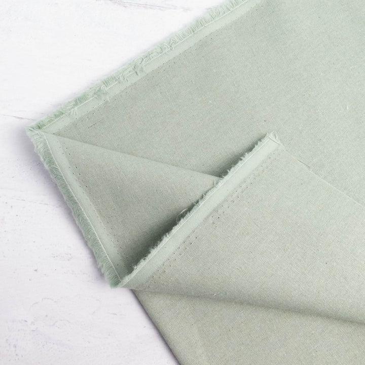 Japanese Linen Cotton (55/45) Blend Medium Weight Fabric - Sea Foam