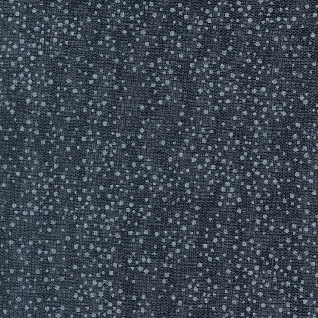 Robin Pickens COVEN Cotton Fabric - Dotty Thatched Navy (MD71594)