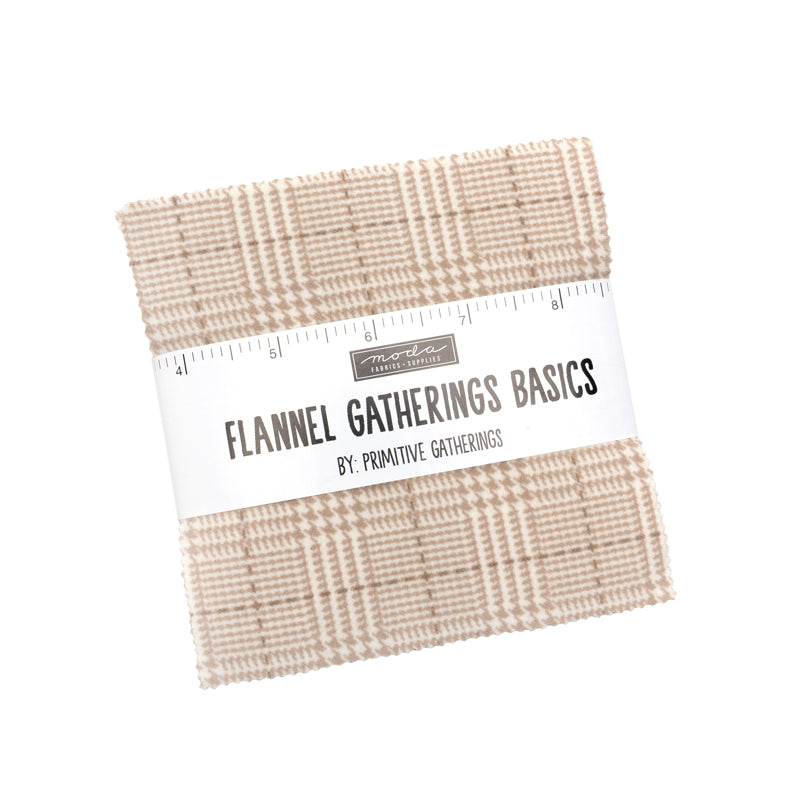 5" Cotton Fabric Charm Pack - Flannel Gathering by Primitive Gatherings