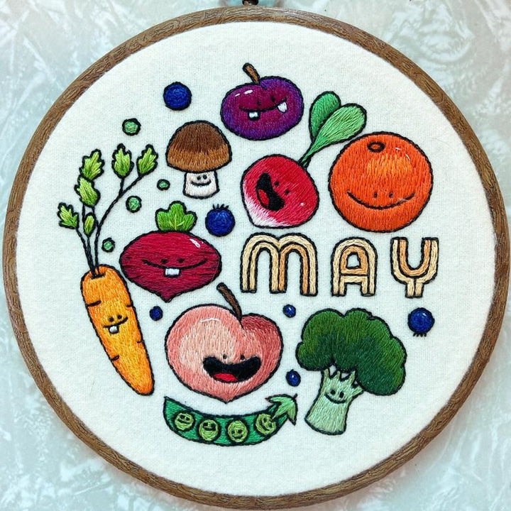 PDF EMBROIDERY PATTERN - May by Sarah Beth Timmons