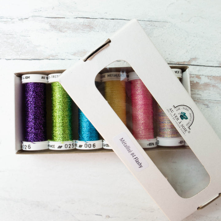 Au Ver a Soie Metallic Thread Pack - Flashy