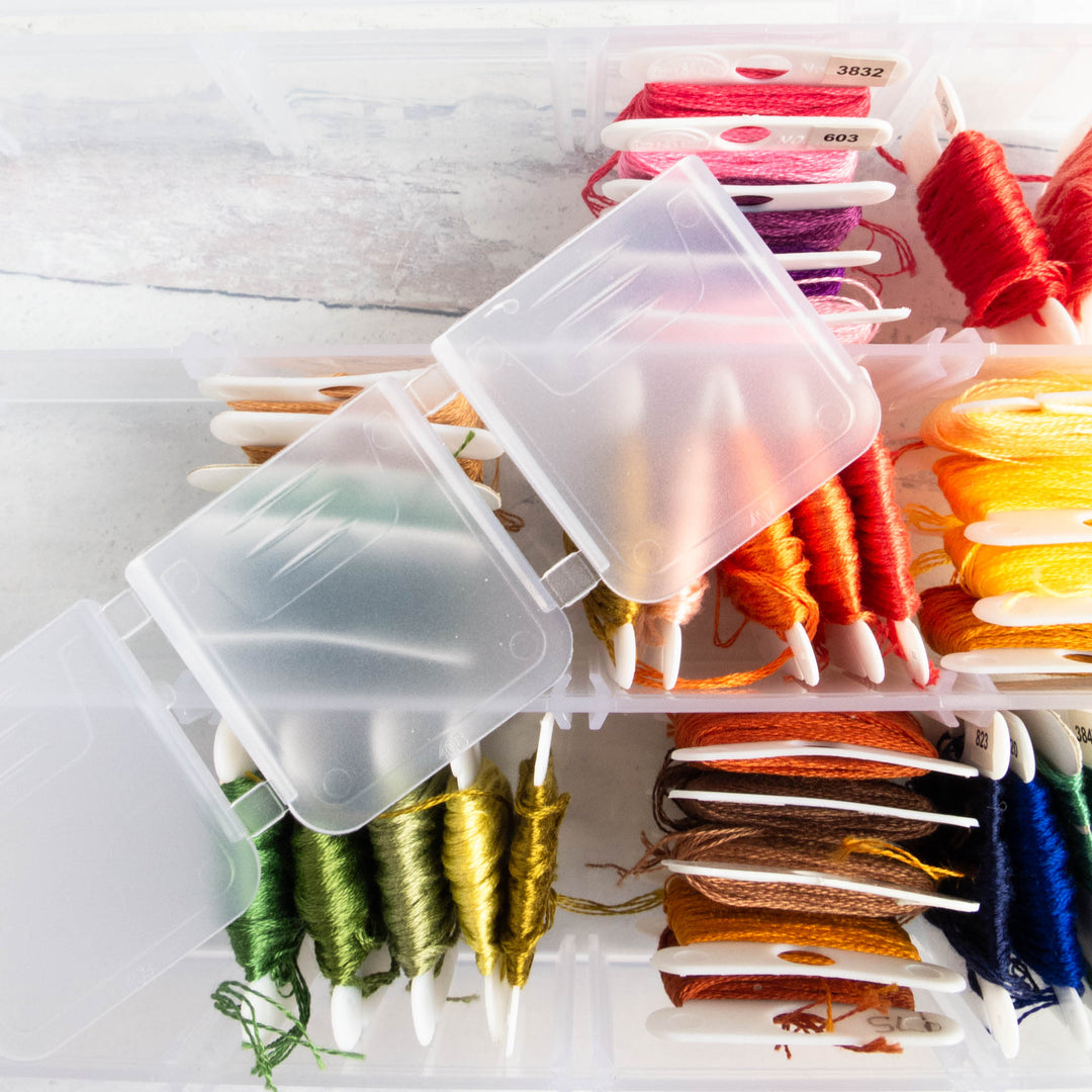 best tackle box for embroidery floss Floss Finder Embroidery Thread Storage Box – Snuggly Monkey