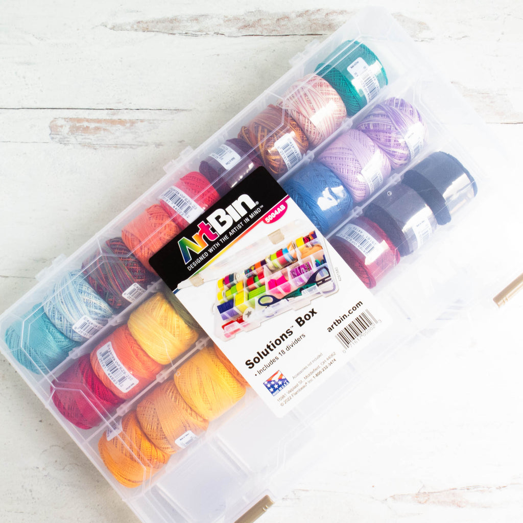 dmc floss fishing box Large Solutions Perle Cotton Storage Box – Snuggly Monkey