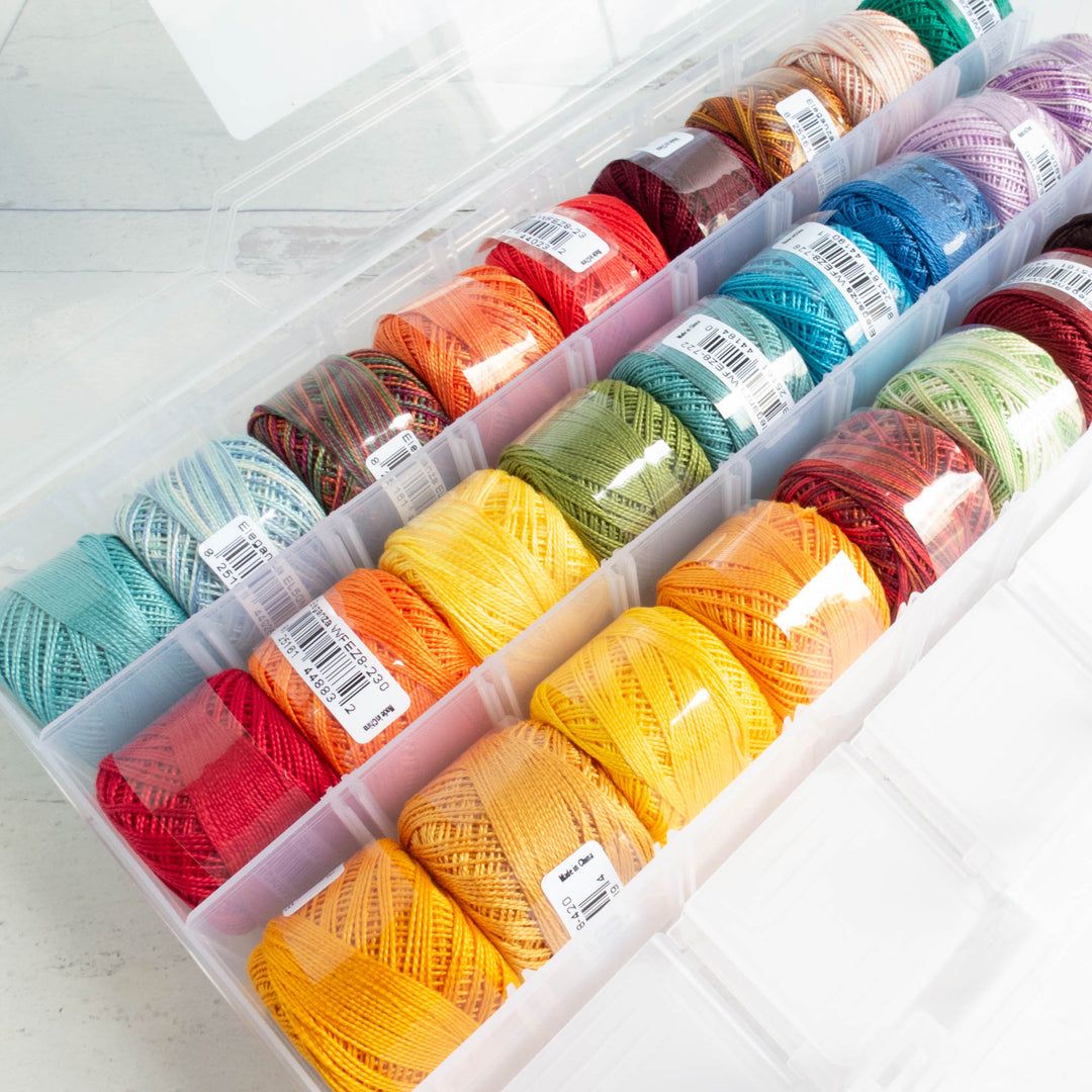 Large Solutions Perle Cotton Storage Box