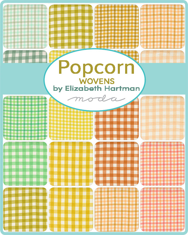 5" Cotton Fabric Charm Pack - Elizabeth Hartman Popcorn WOVENS