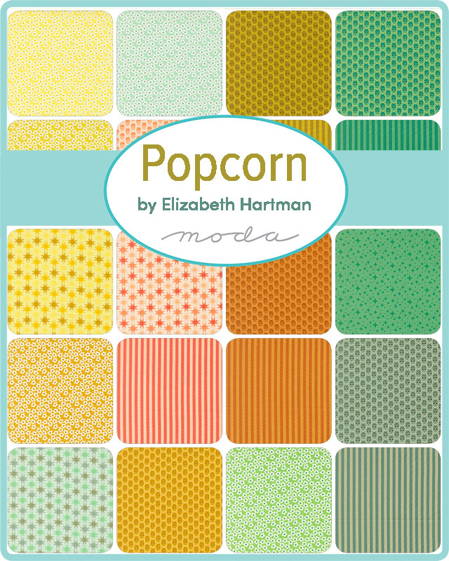 5" Cotton Fabric Charm Pack - Elizabeth Hartman Popcorn