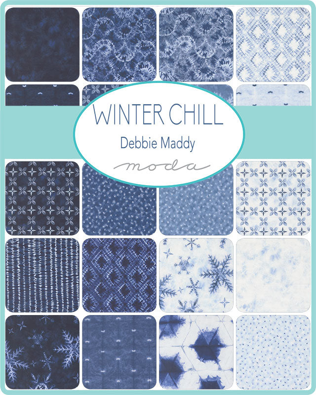 5" Cotton Fabric Charm Pack - Debbie Maddy Winter Chill