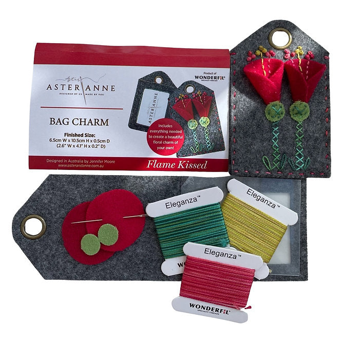 Customizable Wool Luggage Tag Kit