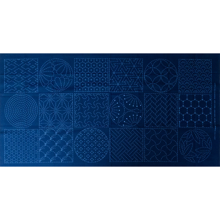 Large Sashiko Panel - Multi-Design Panel