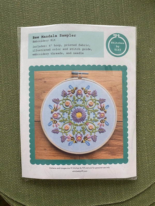 Bee Mandala Hand Embroidery Kit