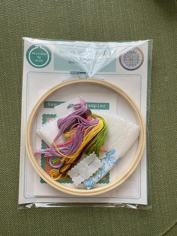 Bee Mandala Hand Embroidery Kit