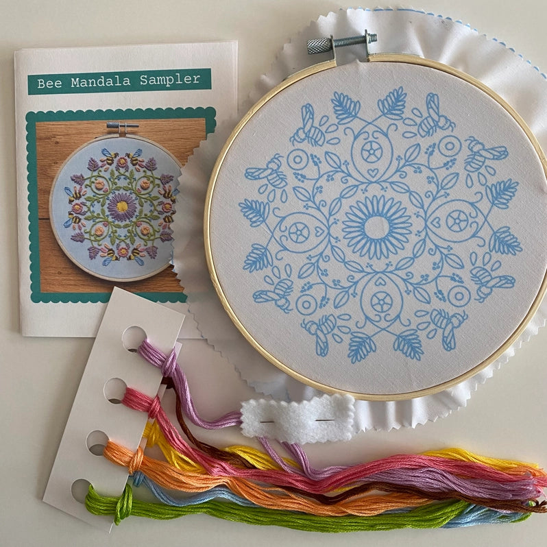Bee Mandala Hand Embroidery Kit