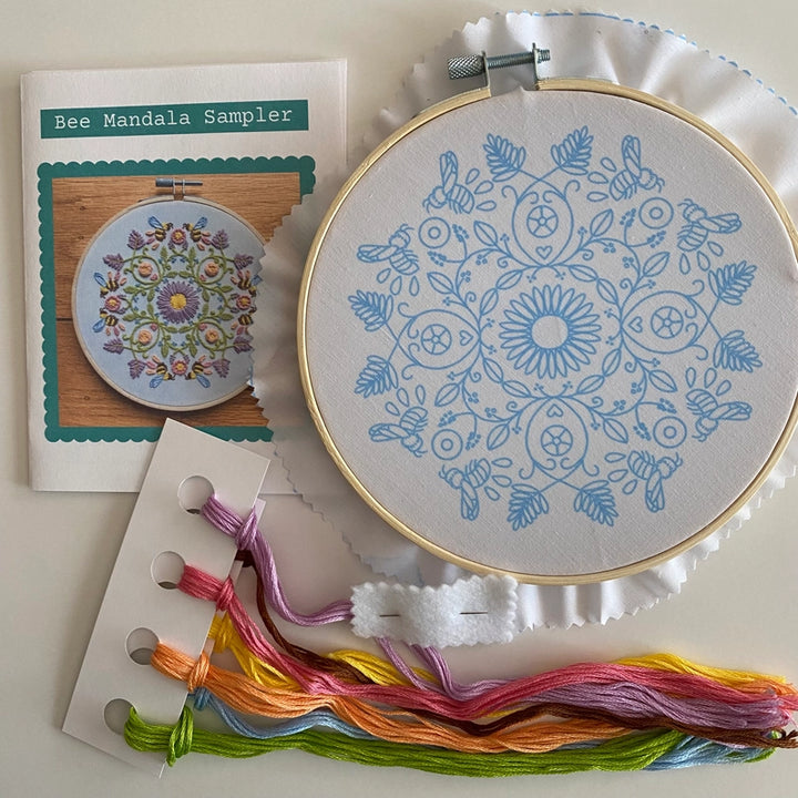 Bee Mandala Hand Embroidery Kit