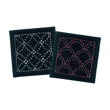 Sashiko Coaster Kit - Navy (262)